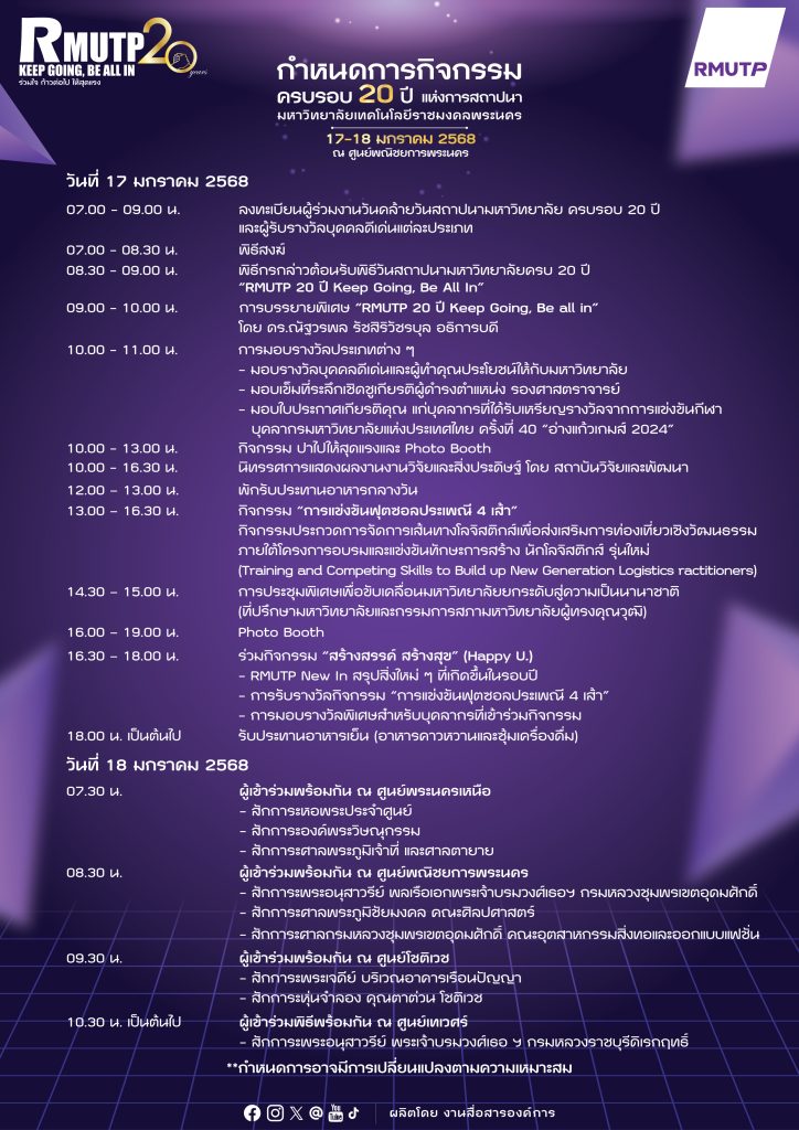 20thPosterRMUT 1 724x1024